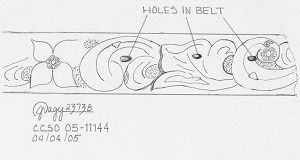 Sketch of belt design