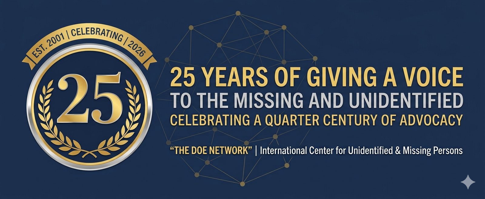 THE DOE NETWORK 25th Anniversary Banner